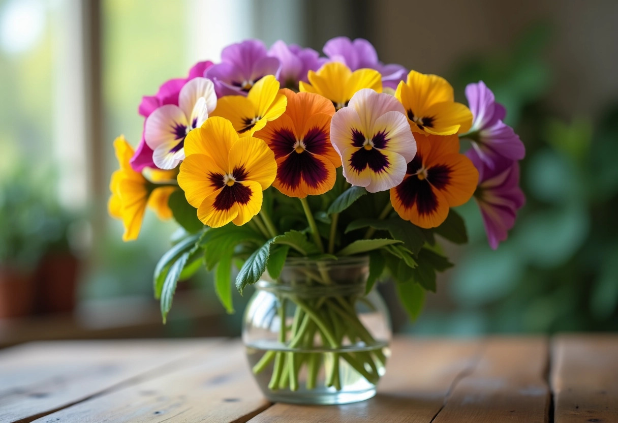 fleurs pensées